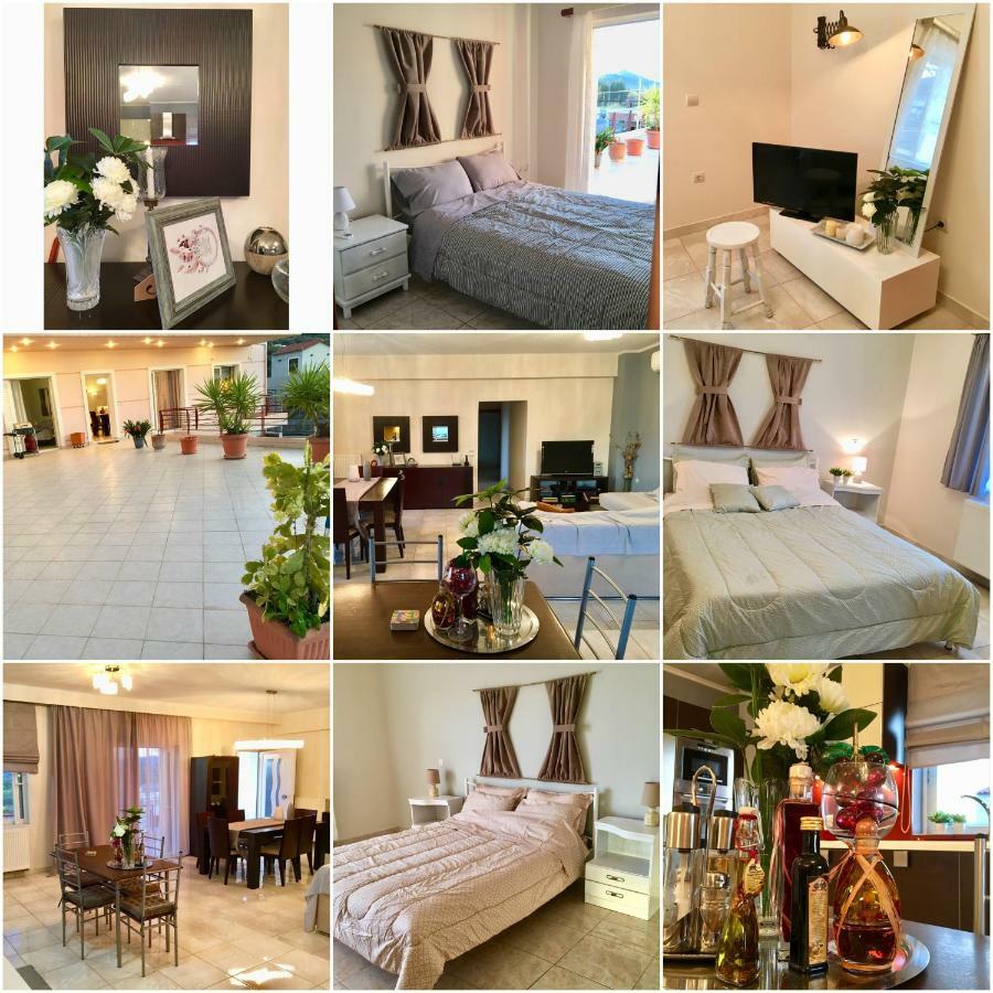 Luxury House In Nafplio With A Great View Balcony Apartment Bagian luar foto